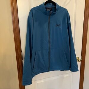 Under Armour Like NEW! Men's XXL Coldgear Loose Fit Teal Zip Up Jacket